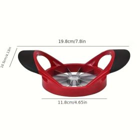 Apple Slicer Corer, Stainless Steel Upgrade 12 Sharp Apple Slicer Large, Ergonomic Plastic Handle Non-slip And Easy To Hold