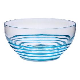 Swirl Acrylic Serving Bowls, Unbreakable Large Plastic Bowls, Soup Bowls, Salad Bowls, Cereal Bowl for Snacks, BPA Free (Color: as pic)
